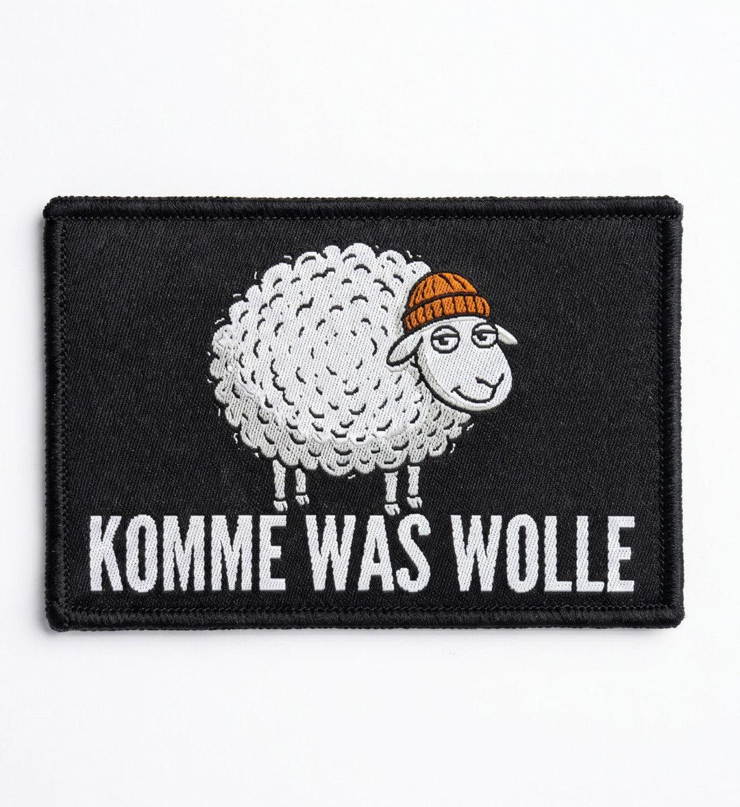 Komme was Wolle · Klettwattpatch V2-Klettwatt Patch-black-9x6-Mooinzen