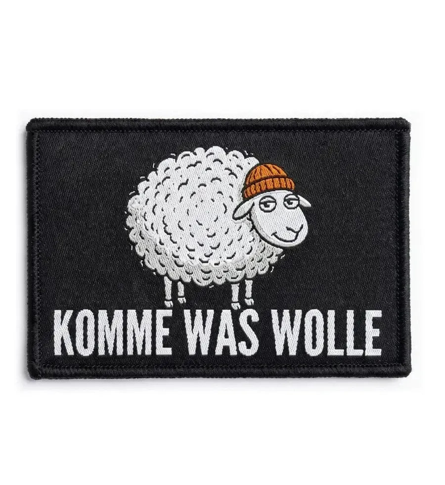 Komme was Wolle · Klettwattpatch V2-Klettwatt Patch-black-9x6-Mooinzen