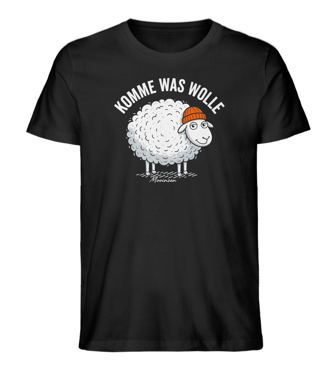 Komme was wolle · Herren Premium Bio T-Shirt-Herren Premium Bio T-Shirt-Black-XS-Mooinzen