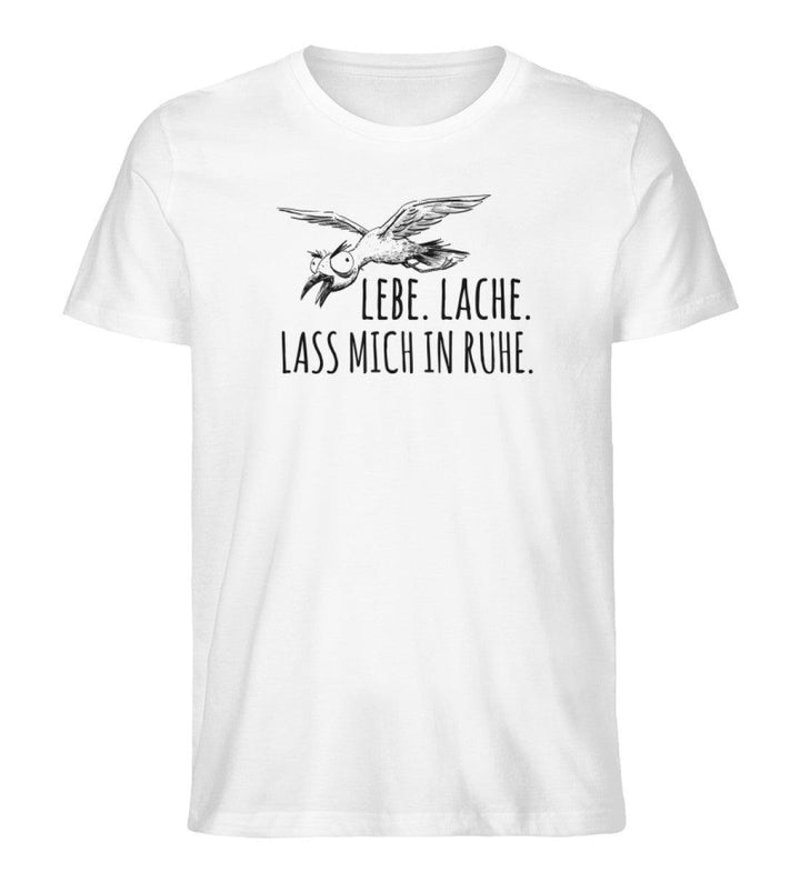 Lebe Lache Lass mich in ruhe · Herren Premium Bio T-Shirt-Herren Premium Bio T-Shirt-White-XS-Mooinzen