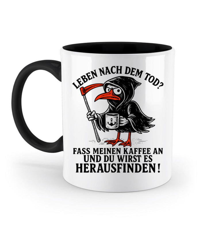 Leben nach dem Tod? Kaffee · Keramiktasse Zweifarbig-Keramik Tasse zweifarbig-Black-330ml-Mooinzen