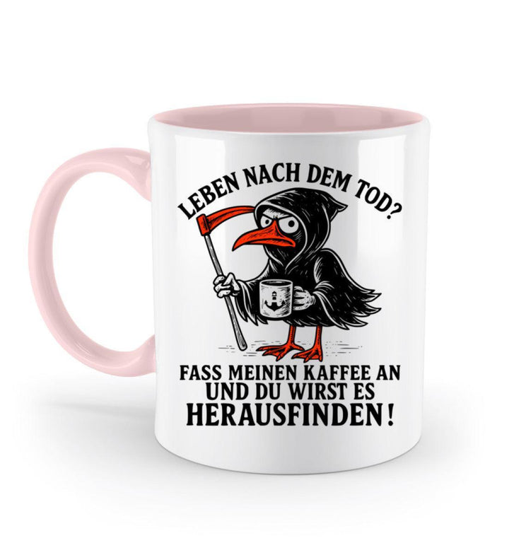 Leben nach dem Tod? Kaffee · Keramiktasse Zweifarbig-Keramik Tasse zweifarbig-Powder Pink-330ml-Mooinzen