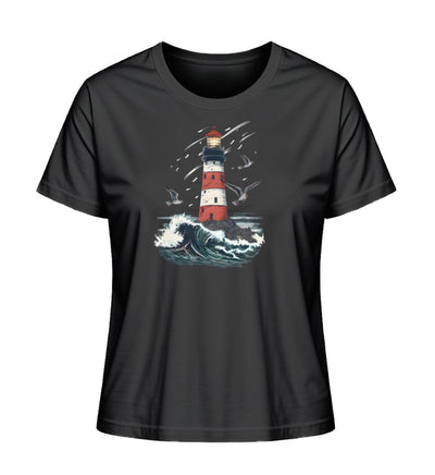 Leuchtturm im Sturm · Damen Premium Bio T-Shirt 2.0-Damen Premium Bio T-Shirt 2.0-Black-XS-Mooinzen