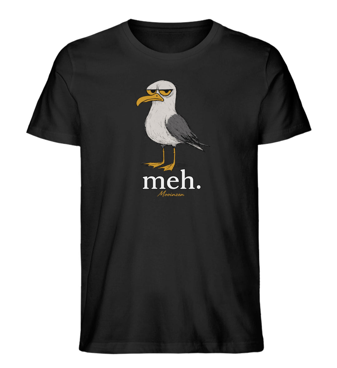 Meh Möwe · Herren Premium Bio T-Shirt-Herren Premium Bio T-Shirt-Black-XS-Mooinzen
