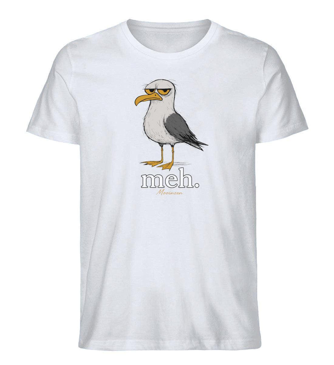 Meh Möwe · Herren Premium Bio T-Shirt-Herren Premium Bio T-Shirt-White-XS-Mooinzen