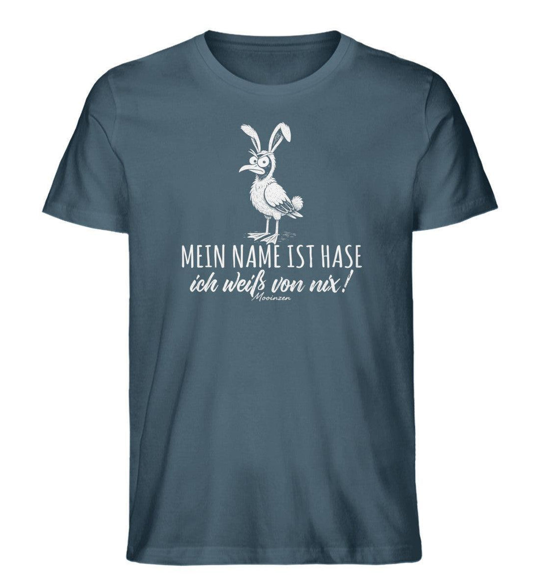 Mein Name ist Hase ich weiß von nix · Herren Premium Bio T-Shirt-Herren Premium Bio T-Shirt-Stargazer-XS-Mooinzen