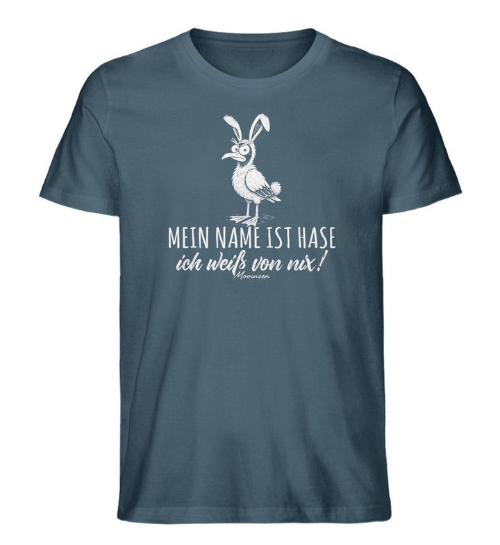 Mein Name ist Hase ich weiß von nix · Herren Premium Bio T-Shirt-Herren Premium Bio T-Shirt-Stargazer-XS-Mooinzen