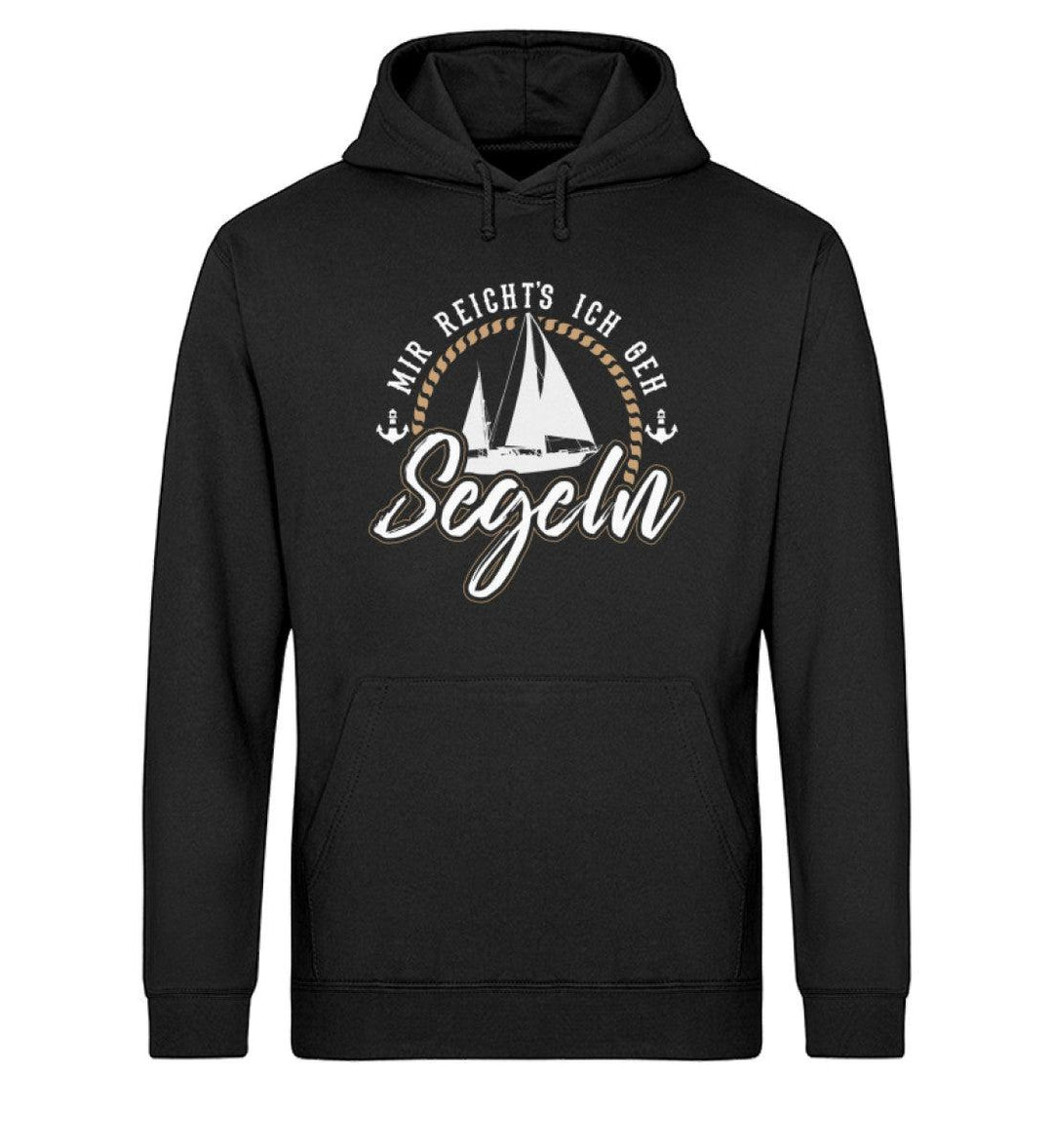Mir reicht's ich geh Segeln · Unisex Bio Hoodie-Unisex Bio Hoodie-Black-S-Mooinzen
