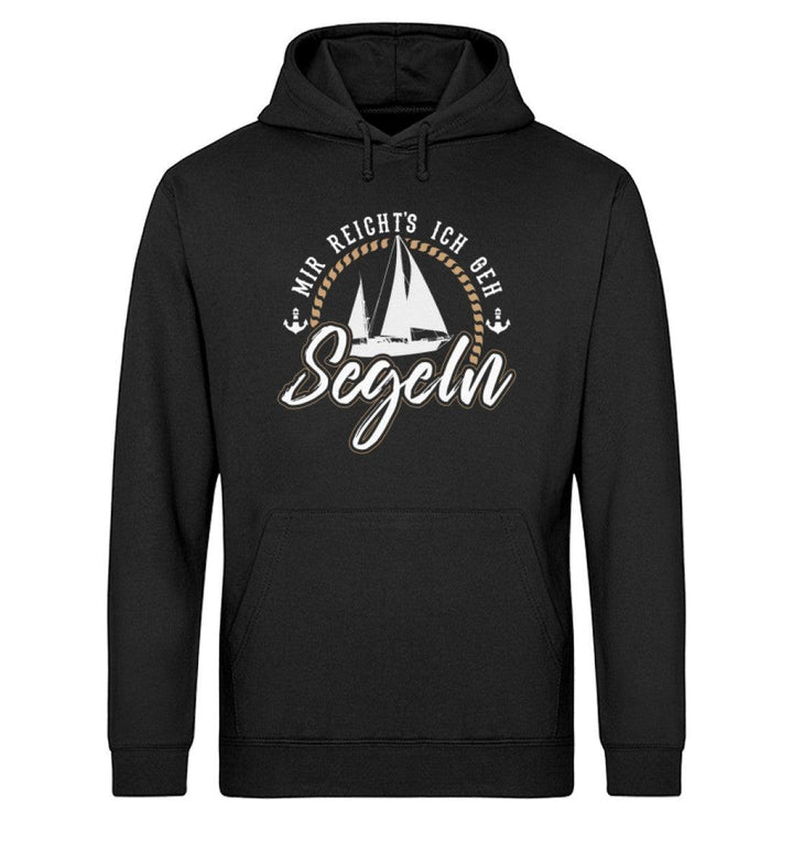 Mir reicht's ich geh Segeln · Unisex Bio Hoodie-Unisex Bio Hoodie-Black-S-Mooinzen