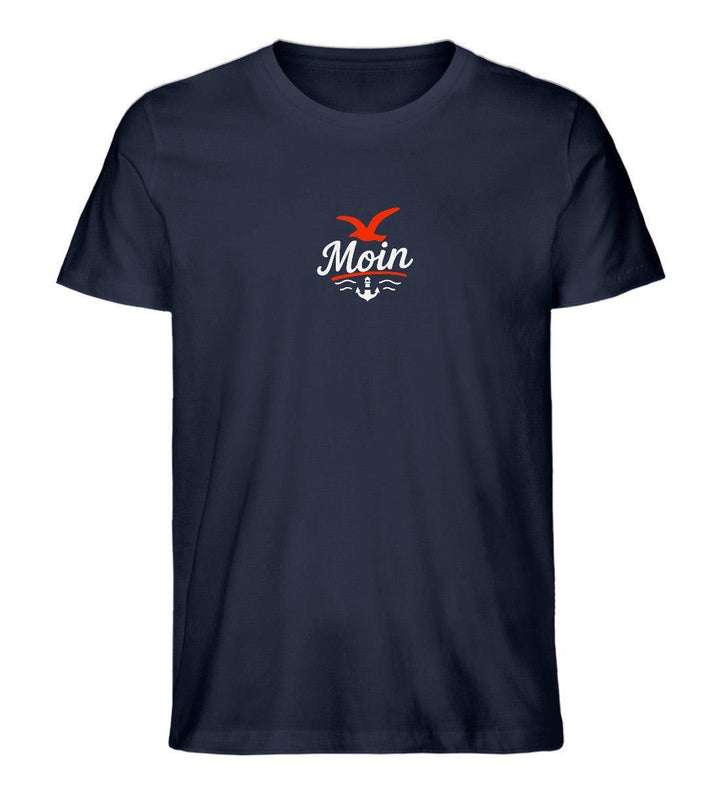 Moewe Moin Stick · Herren Premium Bio T-Shirt-Herren Premium T-Shirt BW Special-french-navy-S-Mooinzen