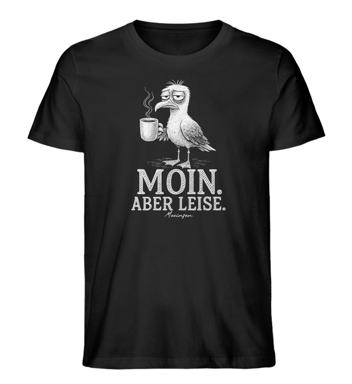 Moin Aber leise · Herren Premium Bio T-Shirt-Herren Premium Bio T-Shirt-Black-XS-Mooinzen