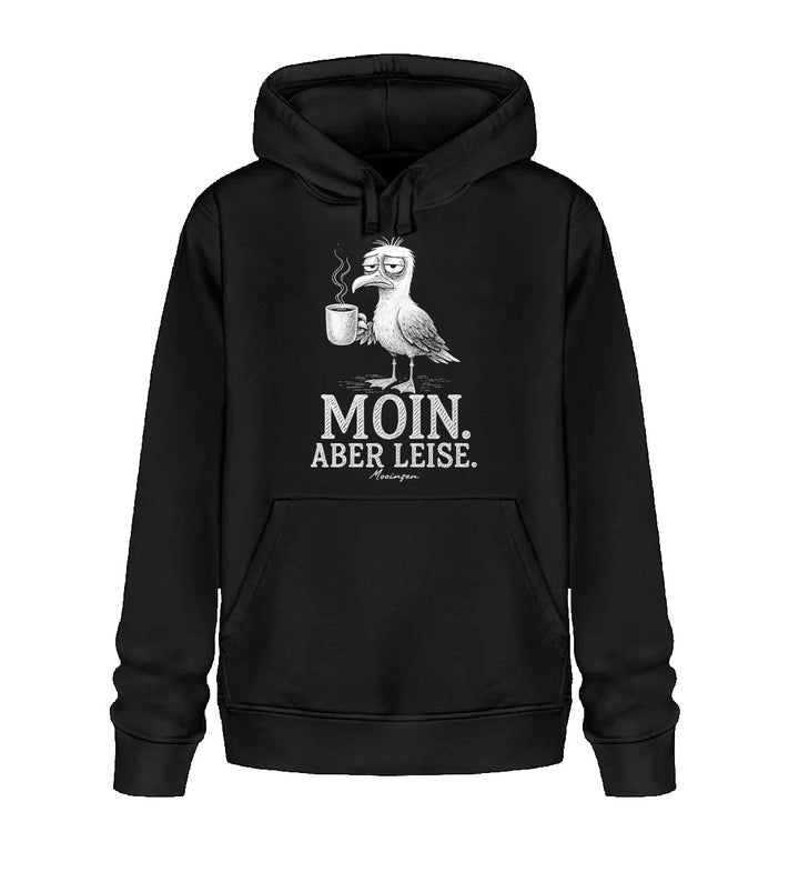Moin Aber leise · Unisex Bio Hoodie-Unisex Bio Hoodie-Black-XS-Mooinzen