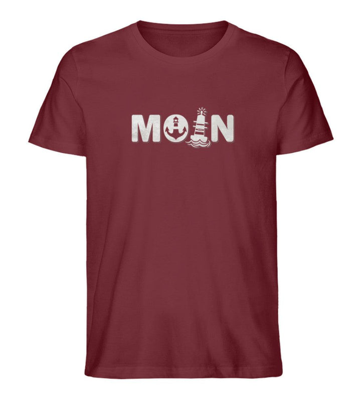 Moin · Herren Premium Bio T-Shirt-Herren Premium Bio T-Shirt-Burgundy-S-Mooinzen