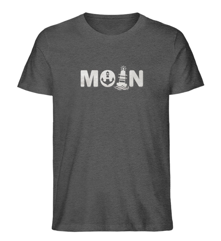 Moin · Herren Premium Bio T-Shirt-Herren Premium Bio T-Shirt-Dark Heather Grey-S-Mooinzen