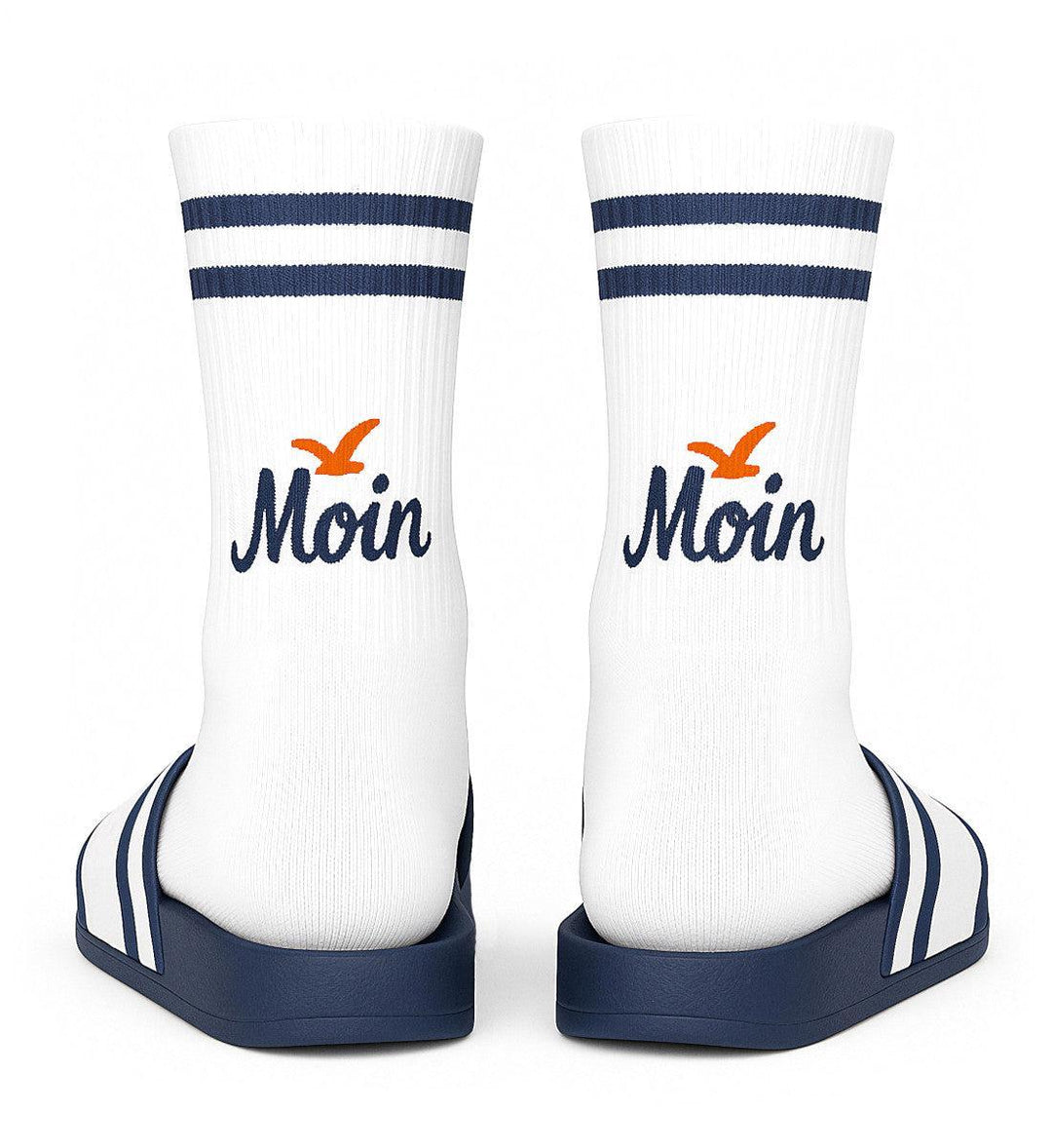Moin Moewe · Unisex Crew Socken (2er-Pack)-Unisex Bio Crew Socken-White-36-41-Mooinzen