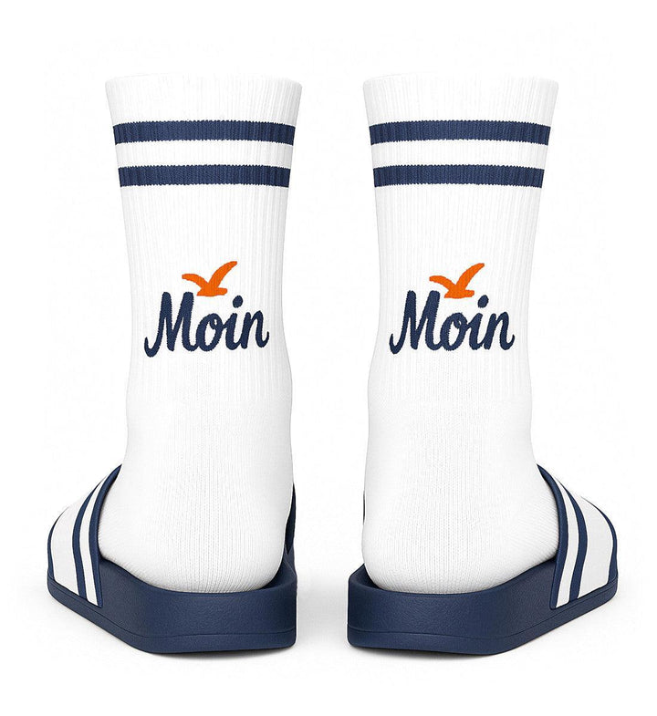 Moin Moewe · Unisex Crew Socken (2er-Pack)-Unisex Bio Crew Socken-White-36-41-Mooinzen