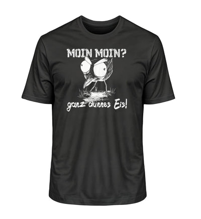 Moin Moin ganz dünnes Eis · Herren Premium Bio T-Shirt-Herren Premium Bio T-Shirt-Black-XS-Mooinzen