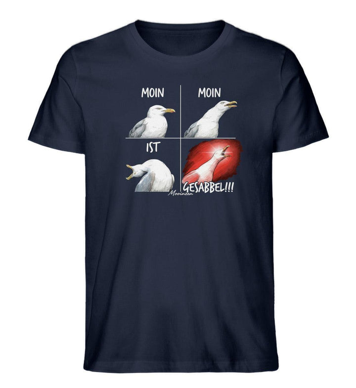 Moin Moin ist Gesabbel · Herren Premium Bio T-Shirt-Herren Premium Bio T-Shirt-French Navy-XS-Mooinzen