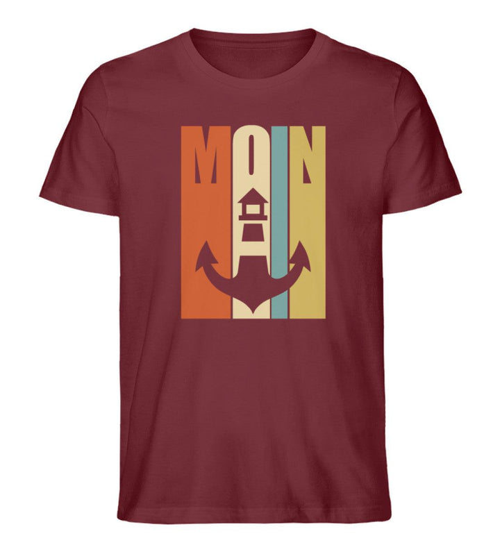 Moin Retro · Herren Premium Bio T-Shirt-Herren Premium Bio T-Shirt-Burgundy-S-Mooinzen