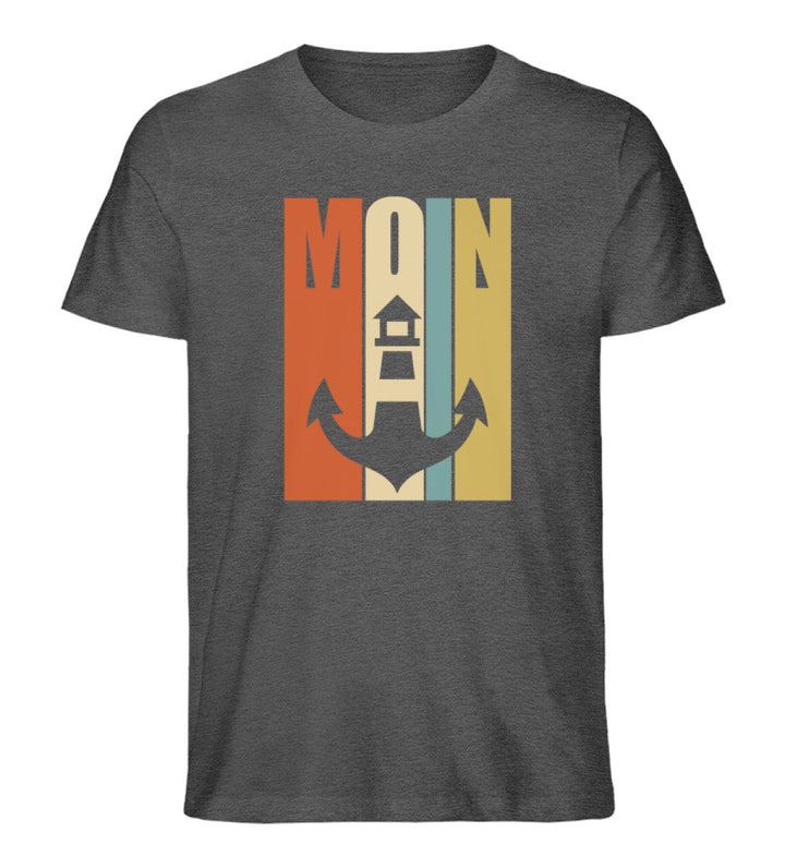 Moin Retro · Herren Premium Bio T-Shirt-Herren Premium Bio T-Shirt-Dark Heather Grey-S-Mooinzen