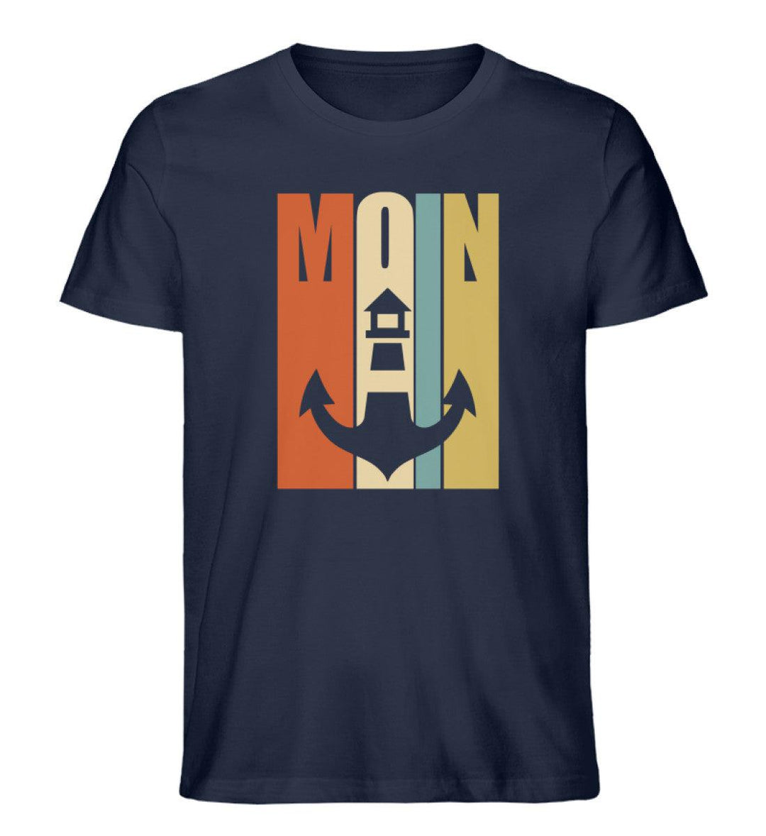 Moin Retro · Herren Premium Bio T-Shirt-Herren Premium Bio T-Shirt-French Navy-XS-Mooinzen