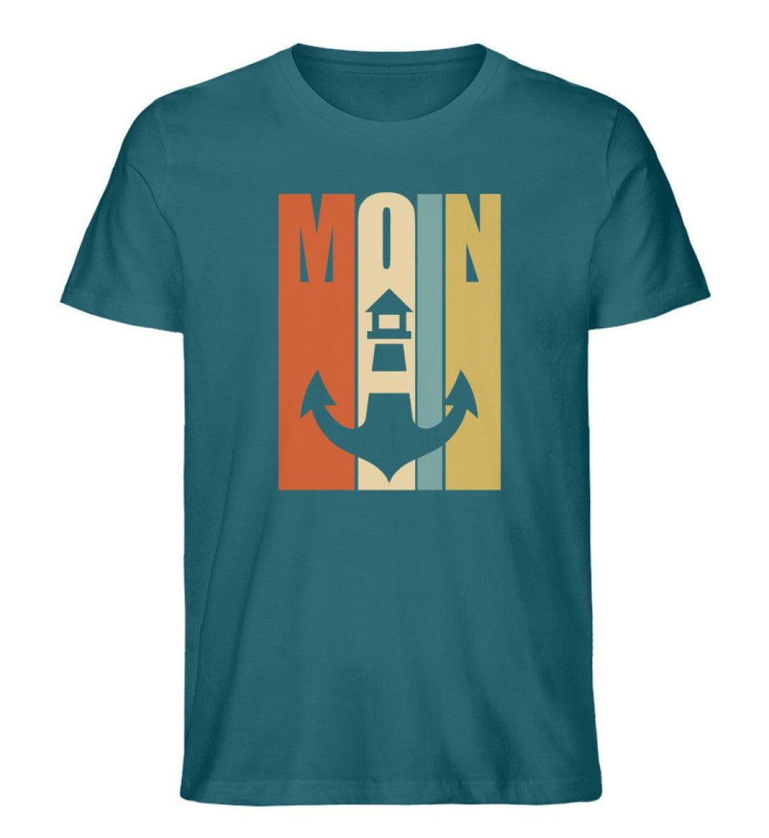 Moin Retro · Herren Premium Bio T-Shirt-Herren Premium Bio T-Shirt-Ocean Depth-XL-Mooinzen