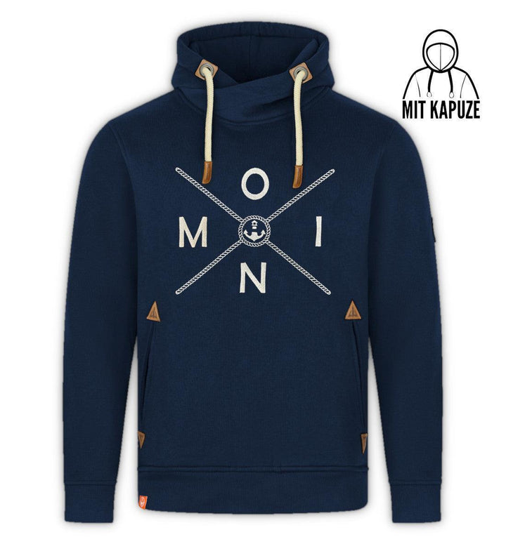 Moin Simple Seil (Stick) · Unisex Bio Schalkragen Hoodie-Unisex Bio Schalkragen Hoodie-Mooinzen