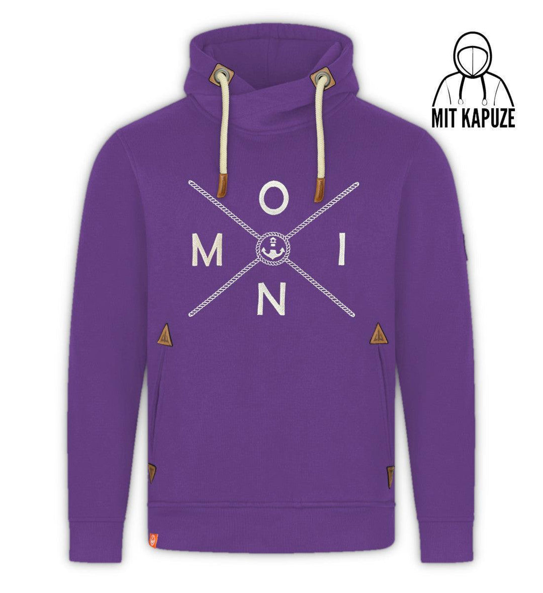 Moin Simple Seil (Stick) · Unisex Bio Schalkragen Hoodie-Unisex Bio Schalkragen Hoodie-Mooinzen