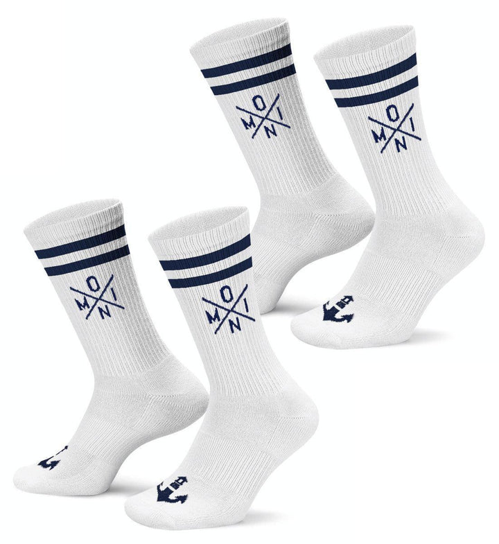 Moin Simple X · 2er-Pack Unisex Crew Socken (2 Paar)-Unisex Bio Crew Socken-White-36-41-Mooinzen