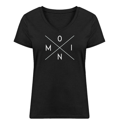 Moin Simple X · Damen Premium Bio V-Neck T-Shirt-Damen Premium Bio V-Neck T-Shirt-Black-S-Mooinzen