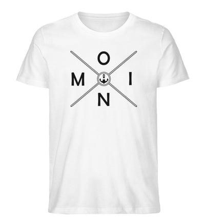 Moin Simple X Rope · Herren Premium Bio T-Shirt-Herren Premium Bio T-Shirt-White-S-Mooinzen