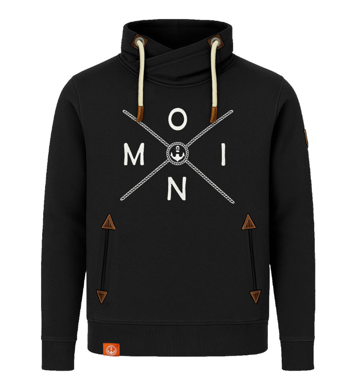 Moin Simple X · Unisex Bio Schalkragen Sweatshirt (ohne Kapuze)-Unisex Bio Schalkragen Sweatshirt-black-beauty-S-Mooinzen