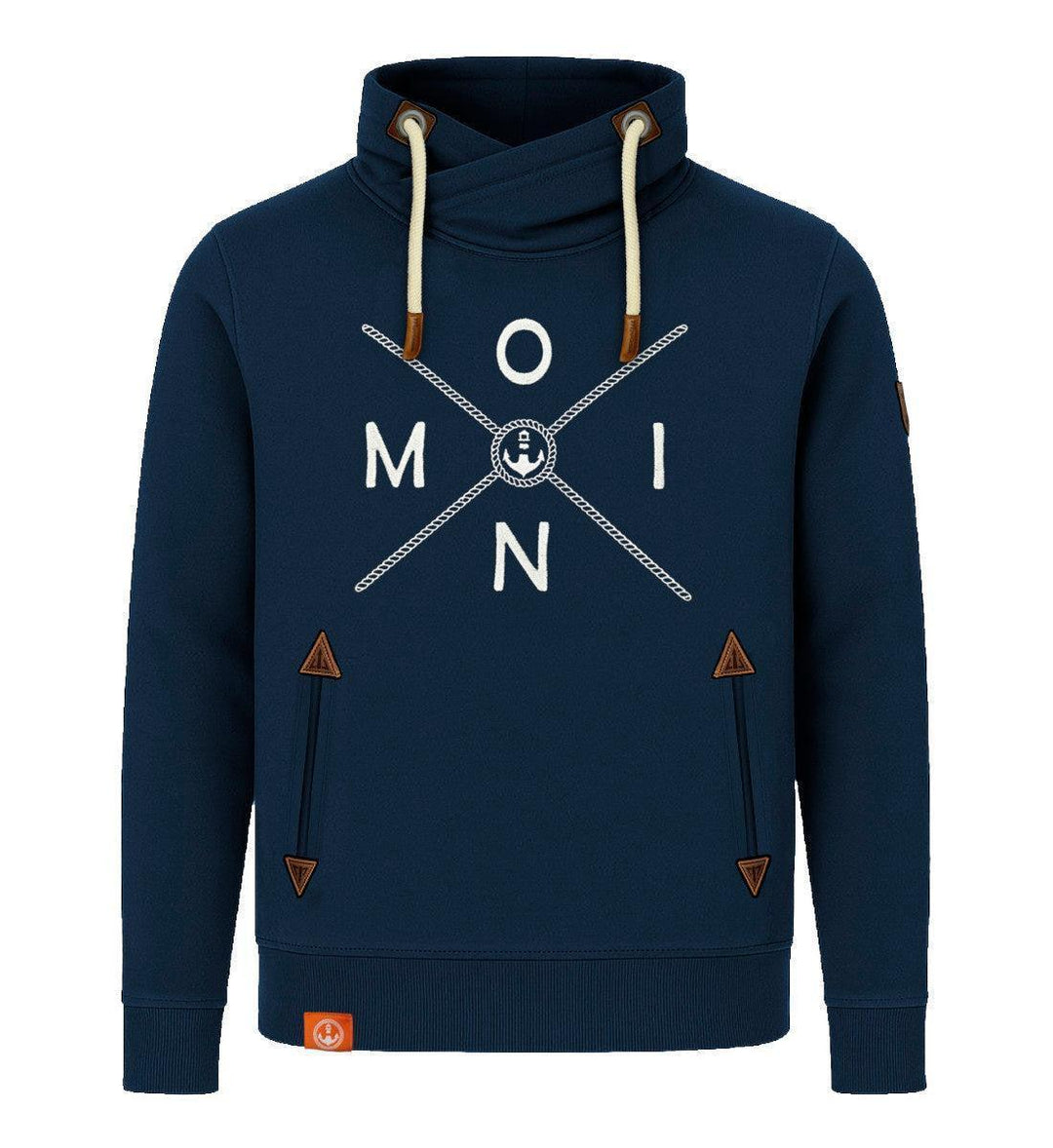 Moin Simple X · Unisex Bio Schalkragen Sweatshirt (ohne Kapuze)-Unisex Bio Schalkragen Sweatshirt-dress-blue-S-Mooinzen
