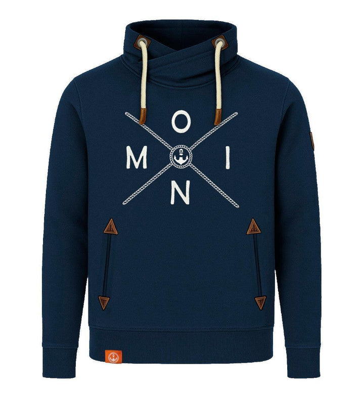 Moin Simple X · Unisex Bio Schalkragen Sweatshirt (ohne Kapuze)-Unisex Bio Schalkragen Sweatshirt-dress-blue-S-Mooinzen