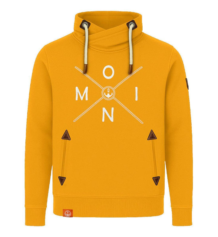 Moin Simple X · Unisex Bio Schalkragen Sweatshirt (ohne Kapuze)-Unisex Bio Schalkragen Sweatshirt-saffron-S-Mooinzen