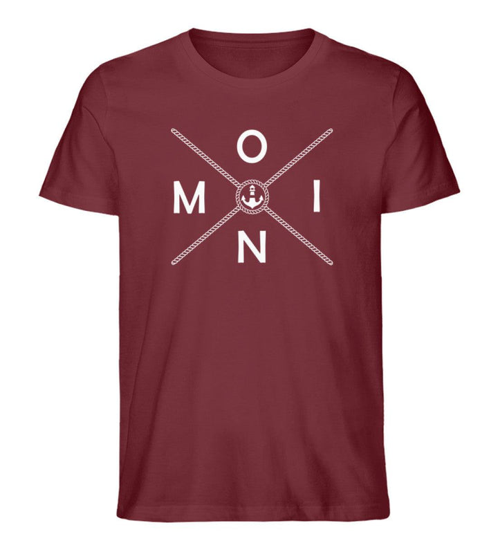 Moin X Rope · Herren Premium Bio T-Shirt-Herren Premium Bio T-Shirt-Burgundy-S-Mooinzen