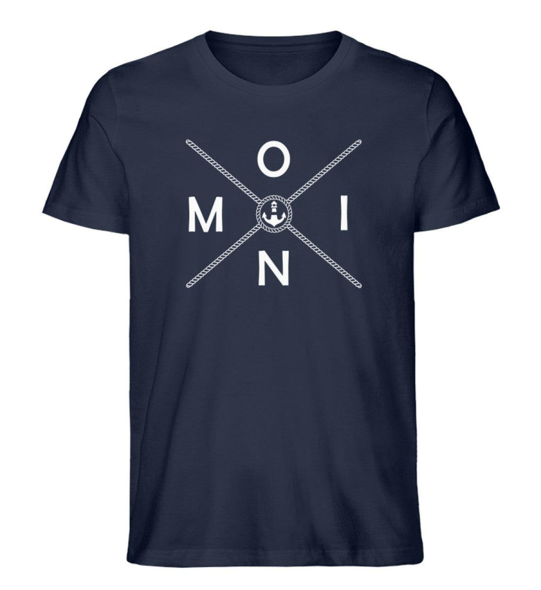 Moin X Rope · Herren Premium Bio T-Shirt-Herren Premium Bio T-Shirt-French Navy-XS-Mooinzen
