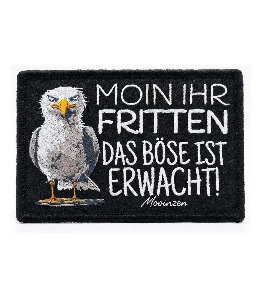 Moin ihr Fritten · Klettwattpatch V2-Klettwatt Patch-black-9x6-Mooinzen