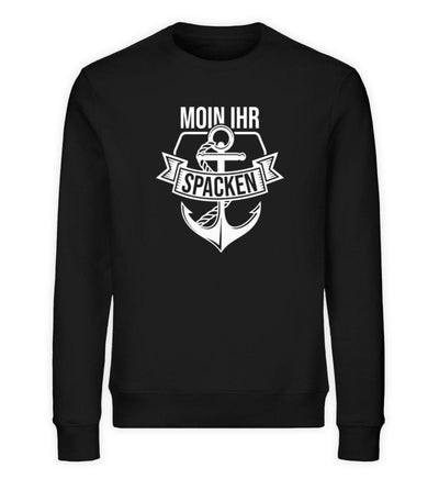 Moin ihr Spacken 2 · Unisex Premium Bio Sweatshirt-Unisex Premium Bio Sweatshirt-Black-S-Mooinzen
