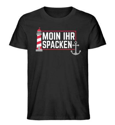 Moin ihr Spacken · Herren Premium Bio T-Shirt-Herren Premium Bio T-Shirt-Black-XS-Mooinzen