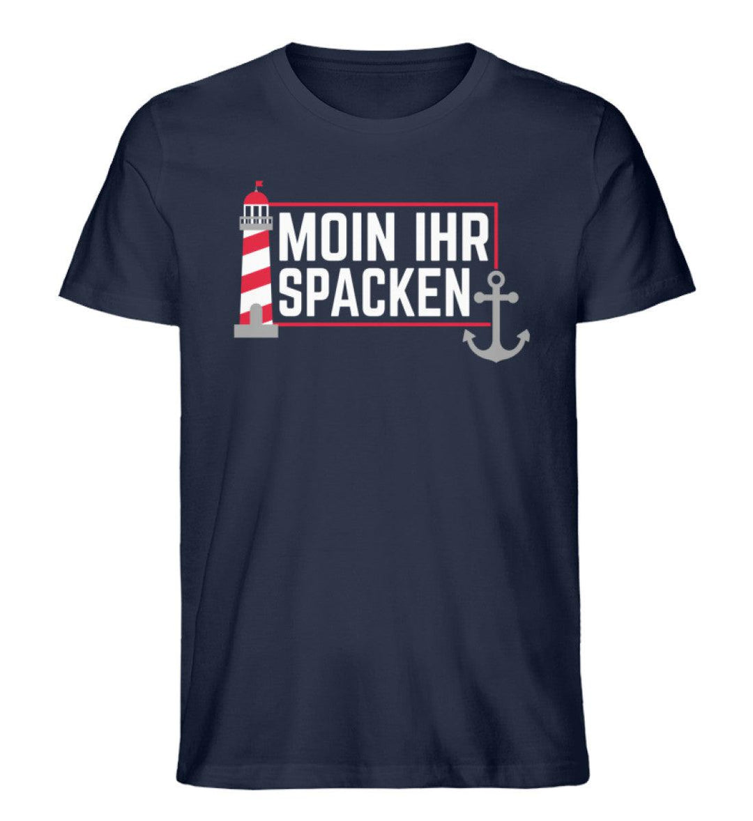 Moin ihr Spacken · Herren Premium Bio T-Shirt-Herren Premium Bio T-Shirt-French Navy-XS-Mooinzen