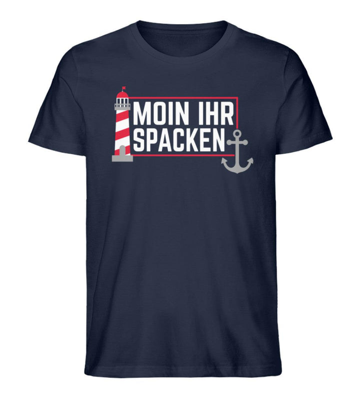 Moin ihr Spacken · Herren Premium Bio T-Shirt-Herren Premium Bio T-Shirt-French Navy-XS-Mooinzen