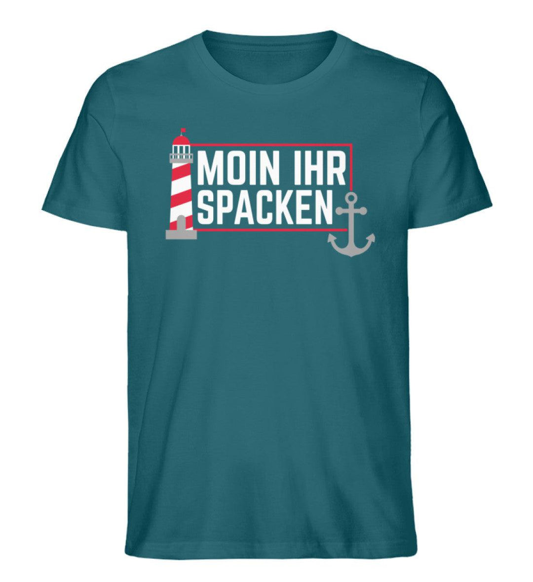 Moin ihr Spacken · Herren Premium Bio T-Shirt-Herren Premium Bio T-Shirt-Ocean Depth-S-Mooinzen