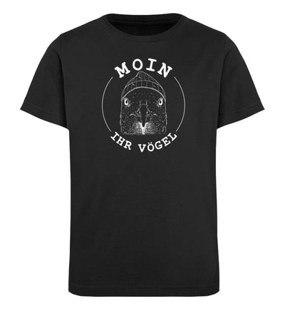 Moin ihr Vögel · Kinder Premium Bio T-Shirt-Kinder Premium Bio T-Shirt-Black-12/14 (152/164)-Mooinzen