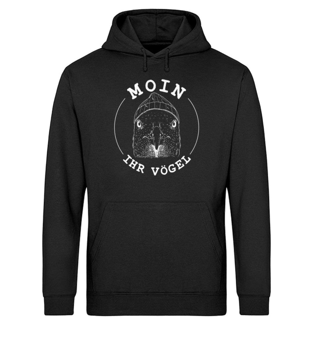 Moin ihr Vögel · Unisex Bio Hoodie-Unisex Bio Hoodie-Black-S-Mooinzen