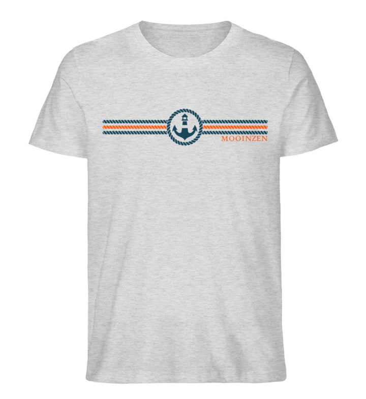 Mooinzen Blau Orange · Herren Premium Bio T-Shirt-Herren Premium Bio T-Shirt-Heather Grey-S-Mooinzen