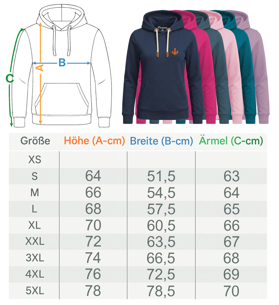 Mooinzen · Damen Bio Jogger Hoodie-Damen Bio Jogger Hoodie-Mooinzen