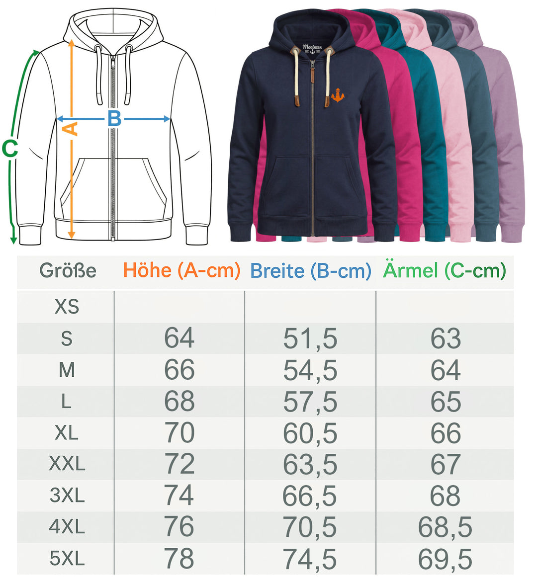 Mooinzen · Damen Bio Jogger Zipper-Damen Bio Jogger Zipper-Mooinzen