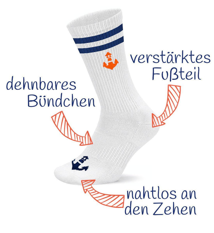 Mooinzen Logo · 2er-Pack Unisex Crew Socken (2 Paar)-Unisex Bio Crew Socken-Mooinzen