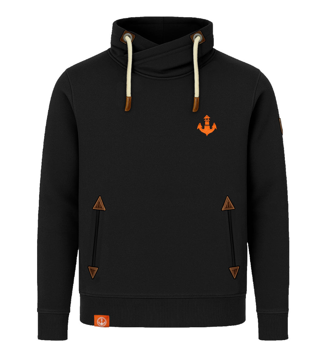 Mooinzen Logo · Unisex Bio Schalkragen Sweatshirt (ohne Kapuze)-Unisex Bio Schalkragen Sweatshirt-Mooinzen